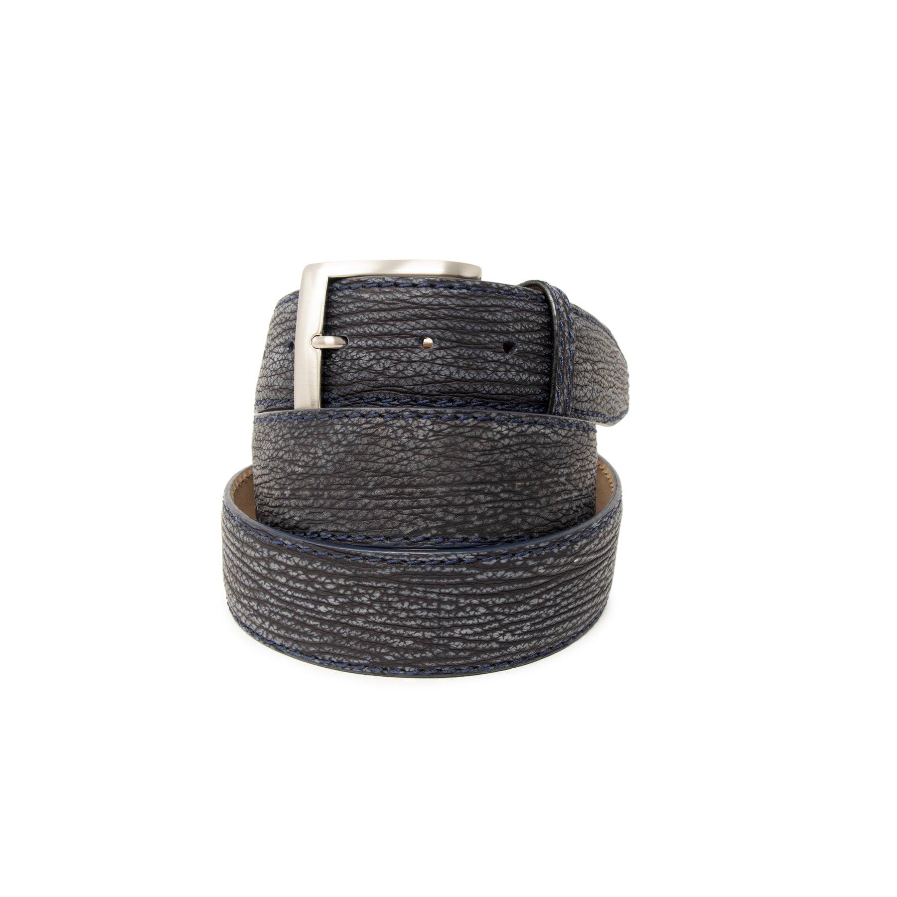 Genuine Shark Skin - Navy -  40MM