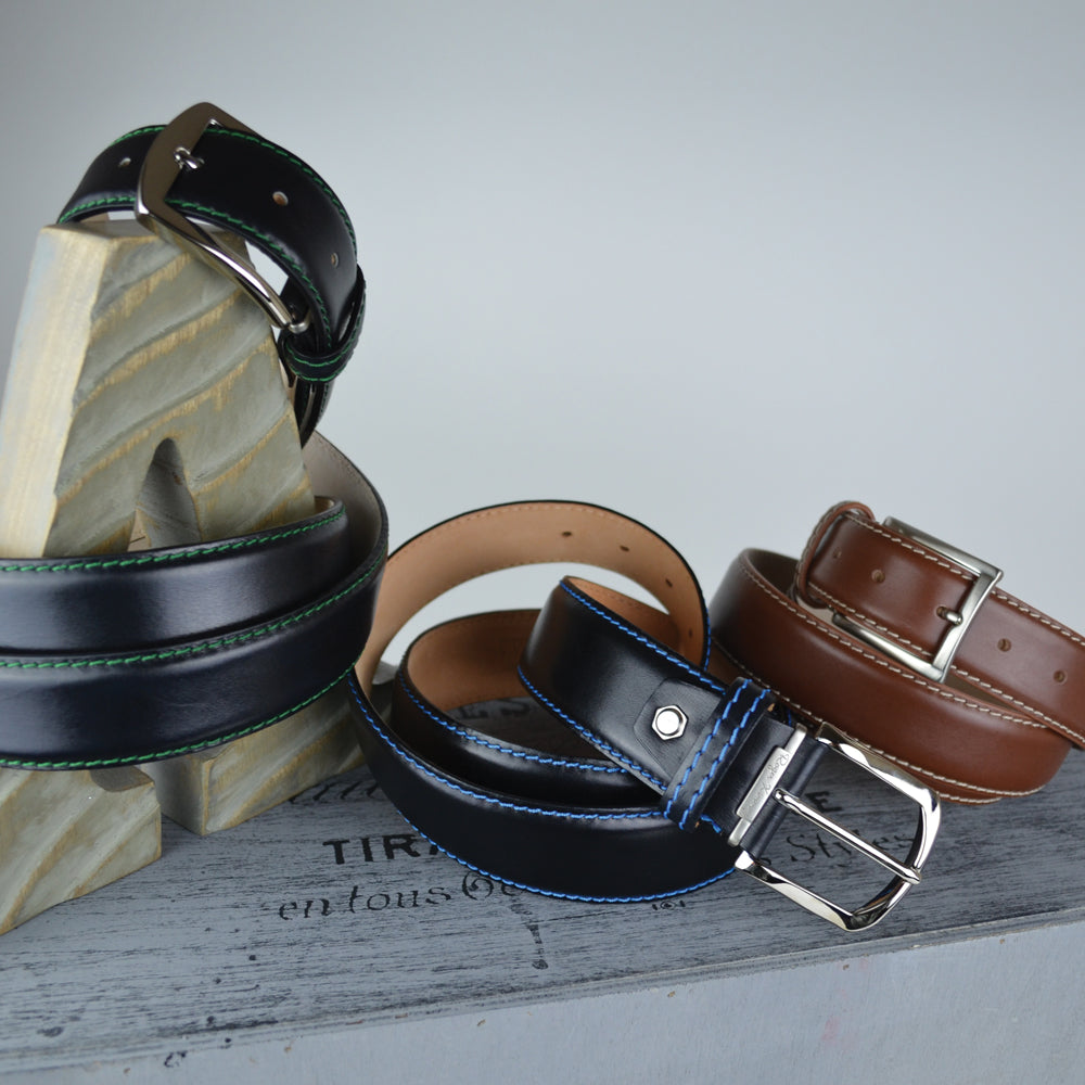 French Calf Belt - Brown