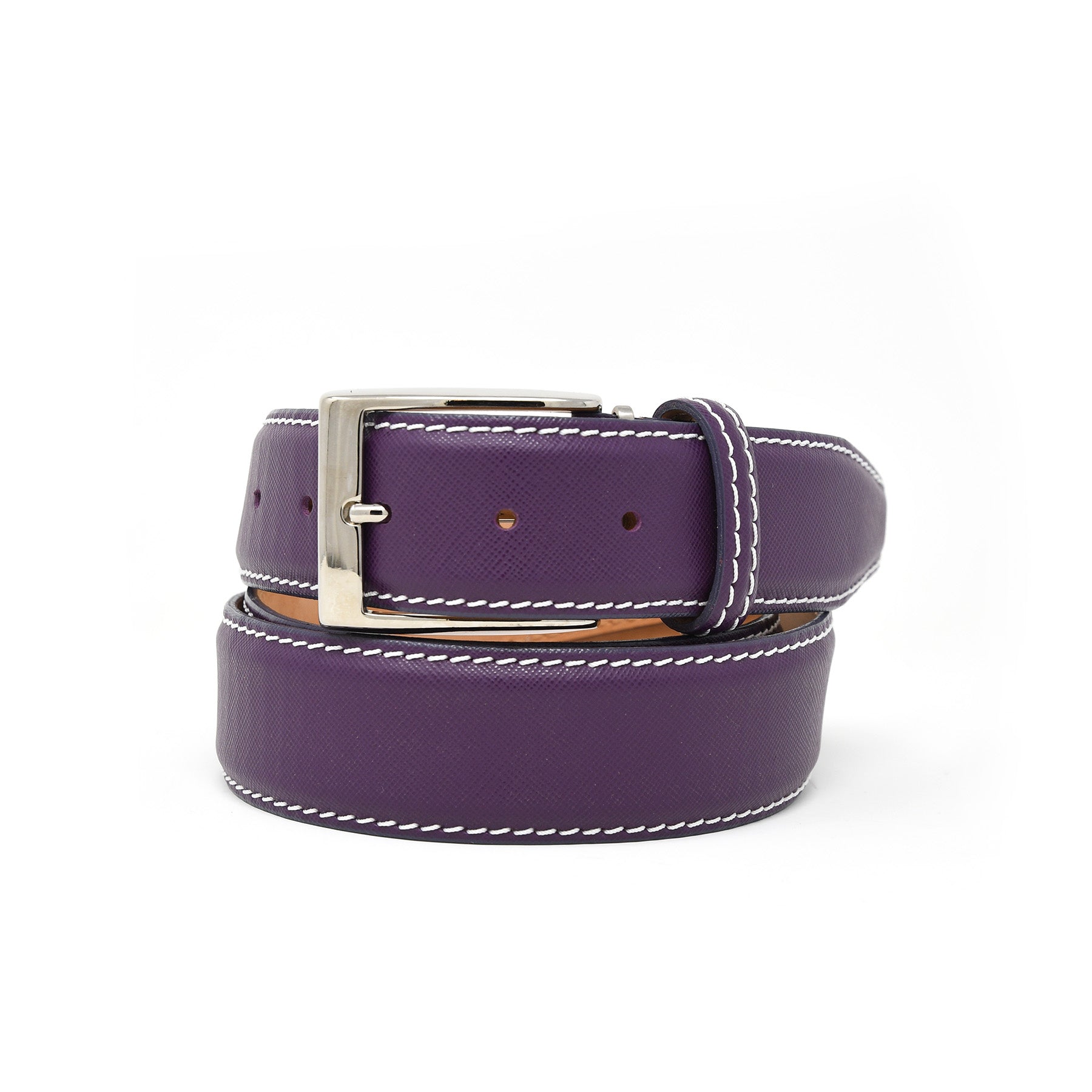 Saffiano Belt - Purple