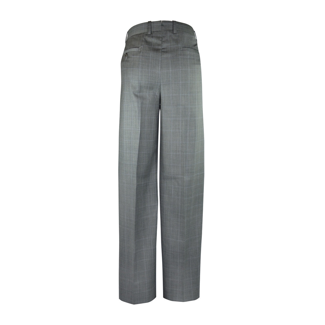 Newport Pleated Front Trouser - Grey Windowpane